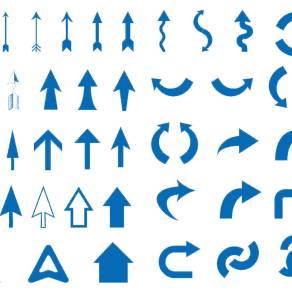 【免扣素材】PSD常用箭头
