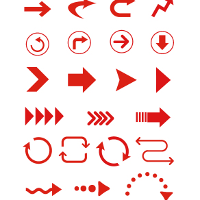 【免扣素材】PSD常用箭头