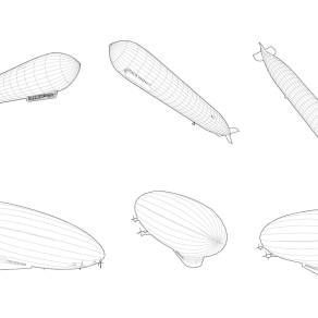 【免扣素材】交通配景线稿风素材PSD