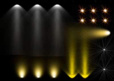 【免扣素材】灯光特效PSD素材