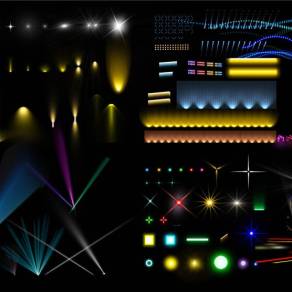 【免扣素材】灯光特效PSD素材