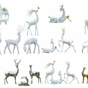 【免扣素材】鹿PSD素材