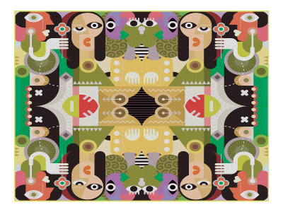 创意摩登艺术装饰地毯