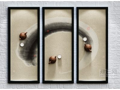 新中式装饰画贴图