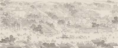 新中式壁画贴图