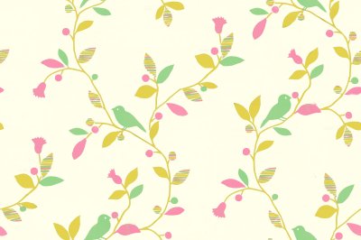 现代植物图案壁纸