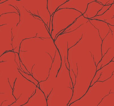 现代植物图案壁纸