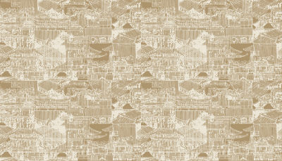 新中式壁画贴图