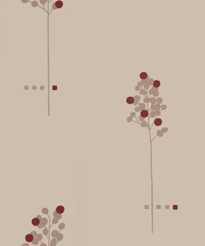 现代植物图案壁纸