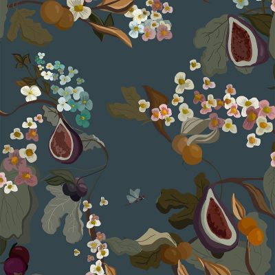 现代植物图案壁纸