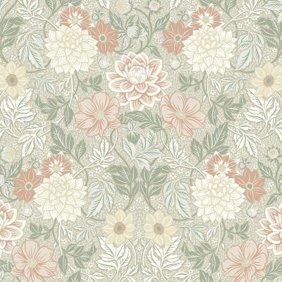 现代植物图案壁纸