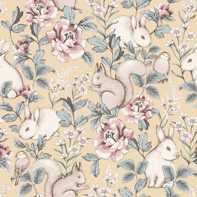 现代植物图案壁纸