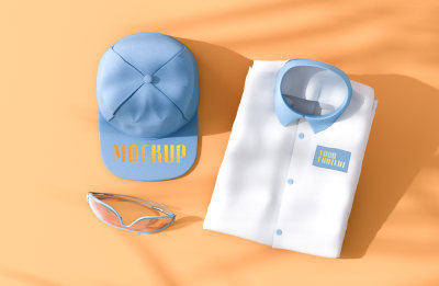 清爽运动服装服饰品牌样机