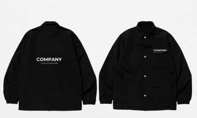 黑色定制T恤LOGO样机模板宣传