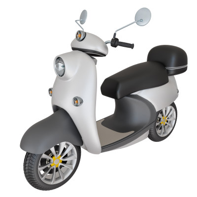 摩托电动车3D交通工具模型