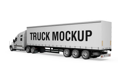 设计大型卡车样机PSD分层素材