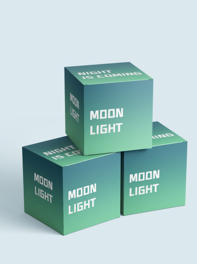 产品化妆品礼品盒包装盒样机贴图设计