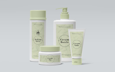 化妆品组合包装样机