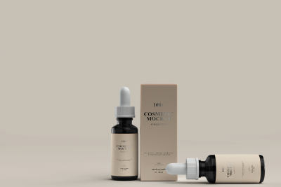 化妆品小瓶精油包装样机