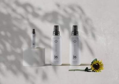 简约大气的化妆品包装样机