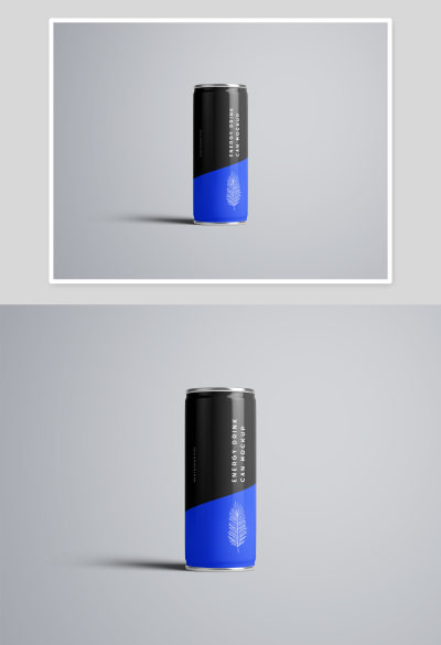 双色易拉罐饮料包装样机