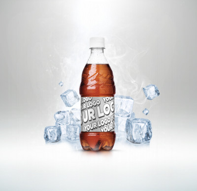 酷爽玻璃瓶饮料包装样机