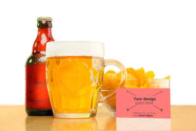 果汁啤酒饮料包装效果图样机