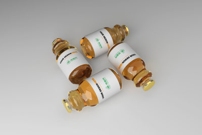 高端大气饮料瓶玻璃瓶包装效果包装样机