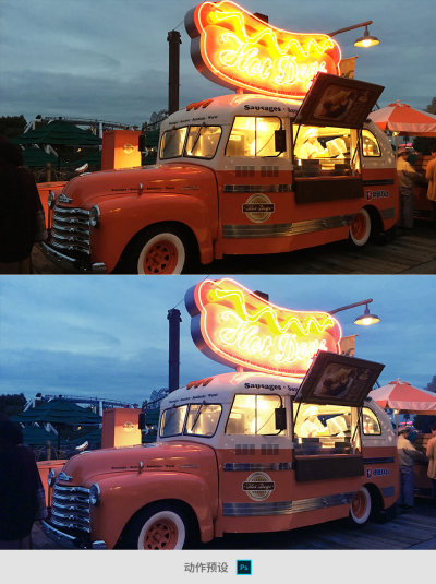 PS动作日系风格随拍冷色调处理