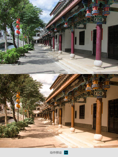 复古风格图片滤镜动作预设