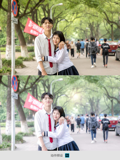 小清新滤镜动作预设