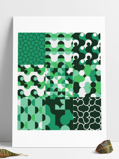 绿色矢量图形图案填充pat文件