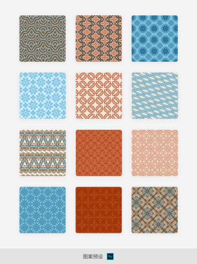 ps复杂线条纹理图案叠加