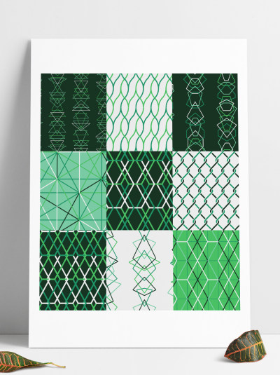 绿色线条图案填充预设pat文件