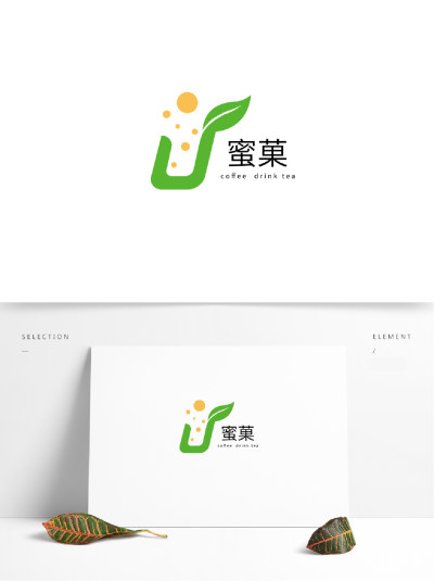 蜜菓奶茶店logo