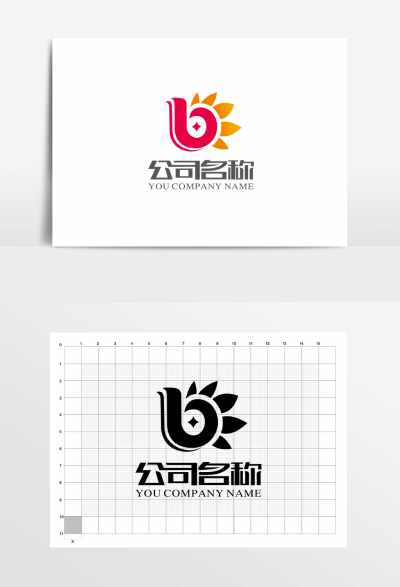 简洁大气b字母金融理财教育LOGO