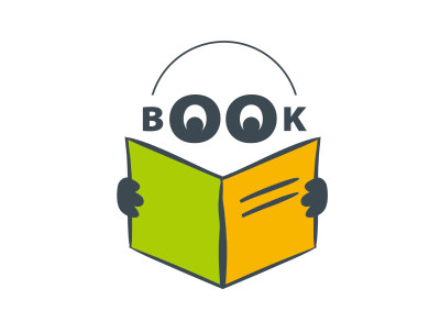 矢量图书馆学校教育类book卡通logo标志