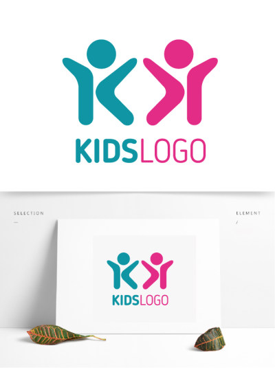 拉手儿童教育科学育儿机构LOGO设计