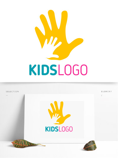 大小手掌关爱保护未成年公益组织机构LOGO设计