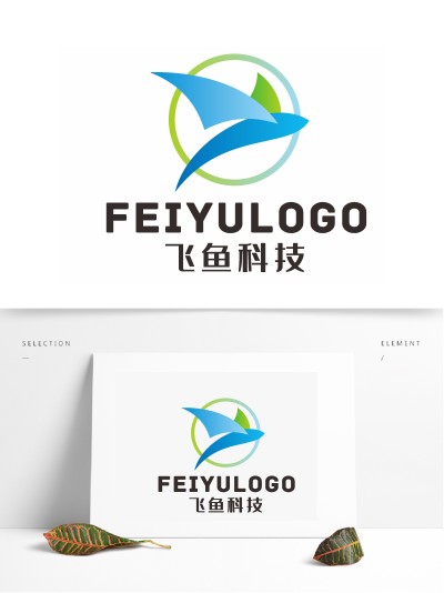 飞鱼科技飞鱼教育LOGO标志
