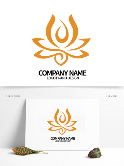 瑜伽logo美容化妆行业标志设计