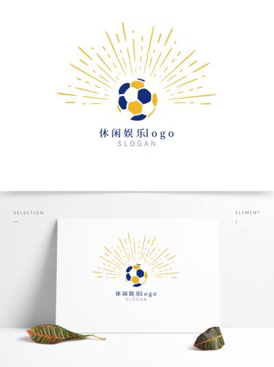 蓝色足球俱乐部矢量logo