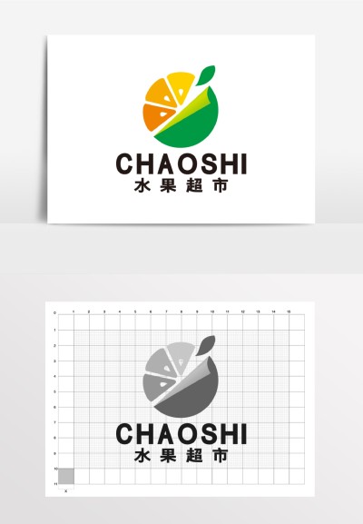 水果店水果超市饮品店果汁LOGO标志