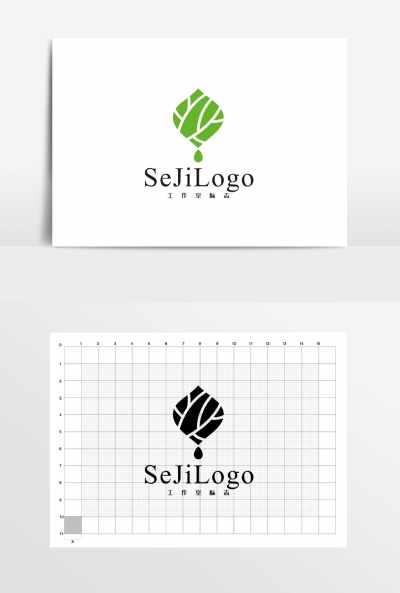 叶子茶叶护肤精油LOGO标志