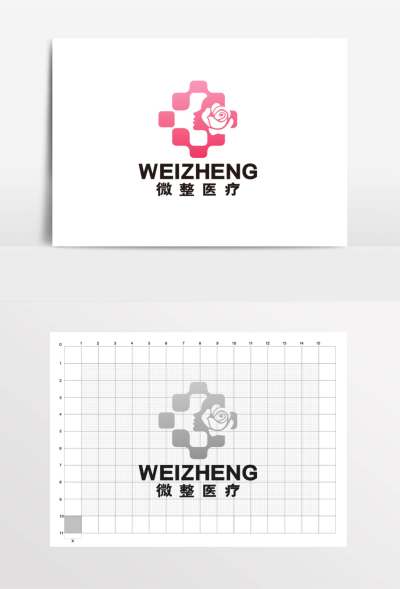 医美整容医疗医院美容LOGO标志