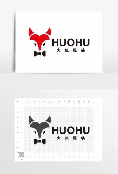 狐狸服装男装童装LOGO标志