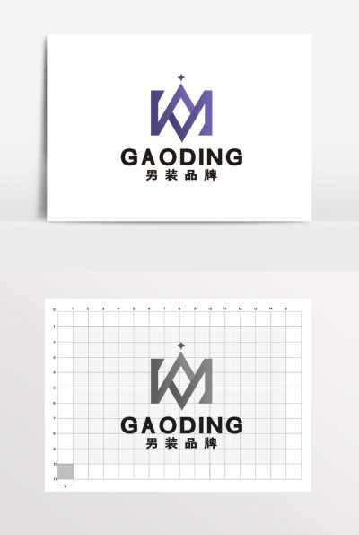 品牌男装服装高端定制LOGO标志