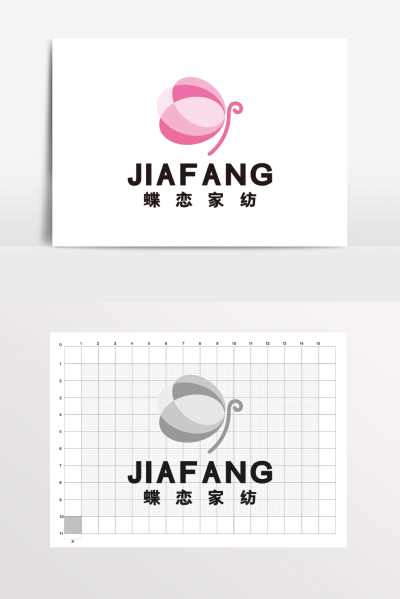 家纺蝴蝶女装床上用品LOGO标志