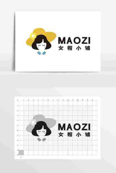 女帽服装可爱女孩妹妹LOGO标志