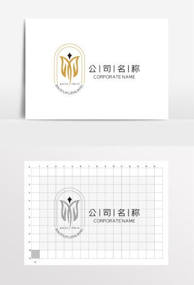 女装定制服装礼服瘦身LOGO标志